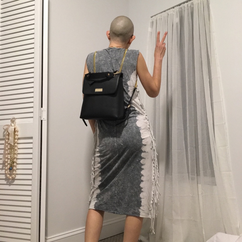 Unique 4 ways to wear Bebe Black Handbag